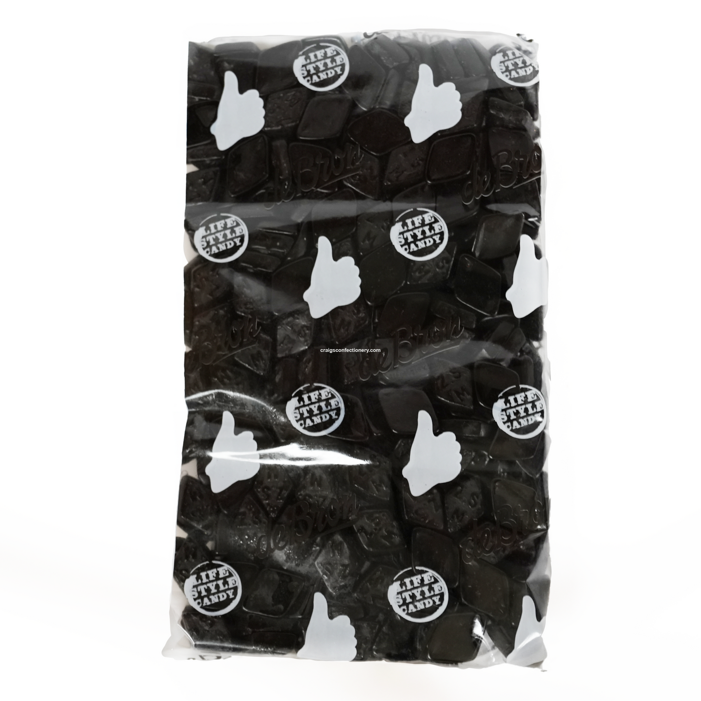 De Bron Sugar Free Sweet Liquorice Zoutes Diamonds 1kg