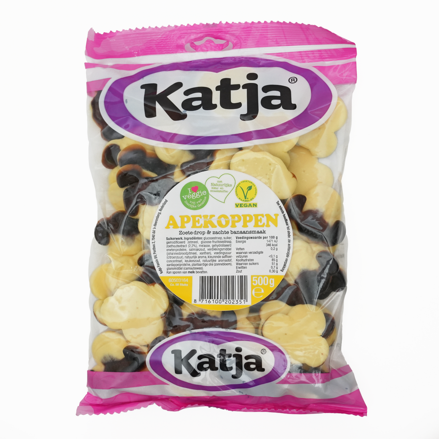 Katja Banana Liquorice Monkeys 1kg